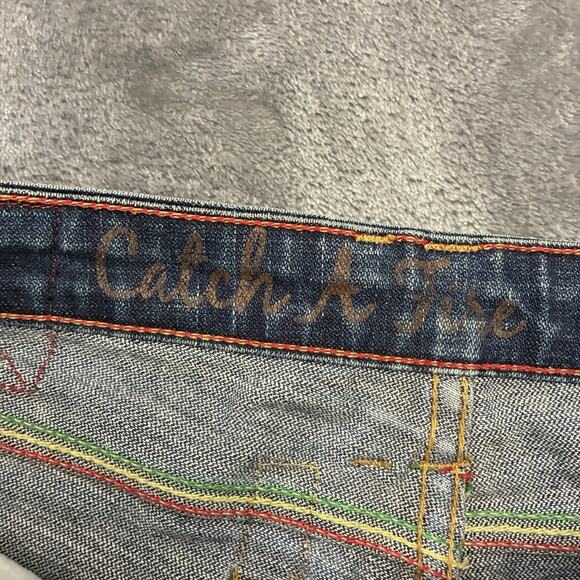 Catch A Fire Bootcut Leg Jeans Women's 26 Blue Low Rise New Forever Rinse Pants - Picture 4 of 15